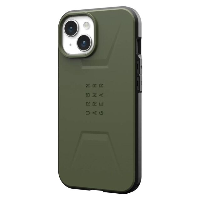 Husa iPhone 15 Plus UAG Civilian MagSafe, Olive Drab