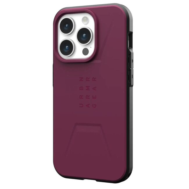 Husa iPhone 15 Pro UAG Civilian MagSafe, Bordeaux