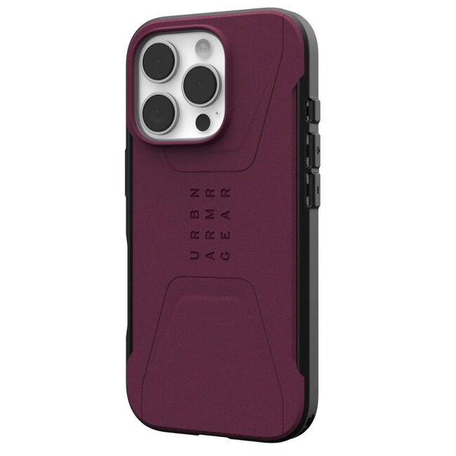 Husa iPhone 16 Pro UAG Civilian MagSafe, Bordeaux
