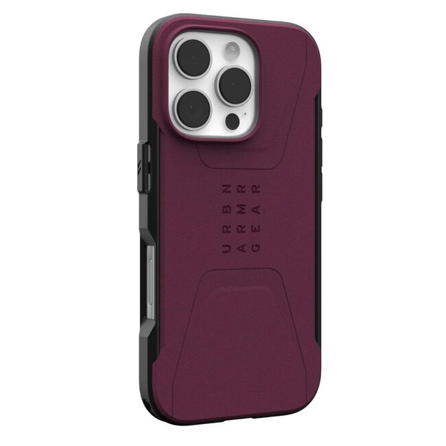 Husa iPhone 16 Pro UAG Civilian MagSafe, Bordeaux