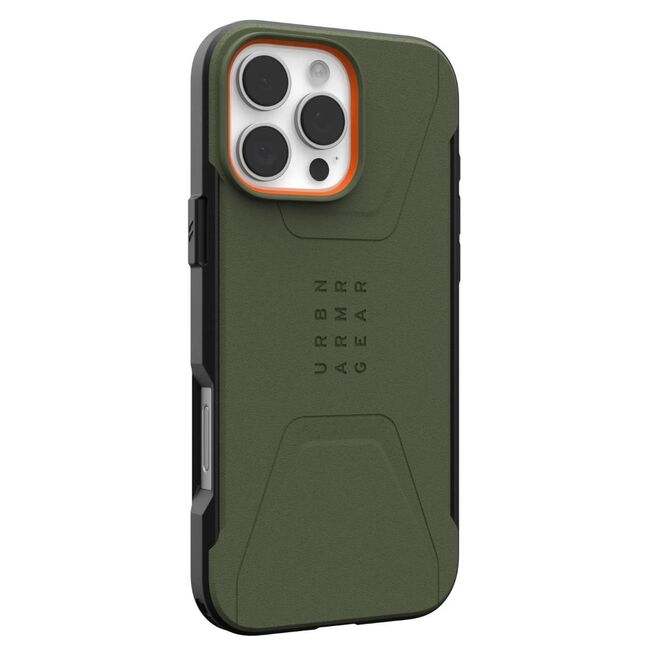 Husa iPhone 16 Pro UAG Civilian MagSafe, Olive Drab