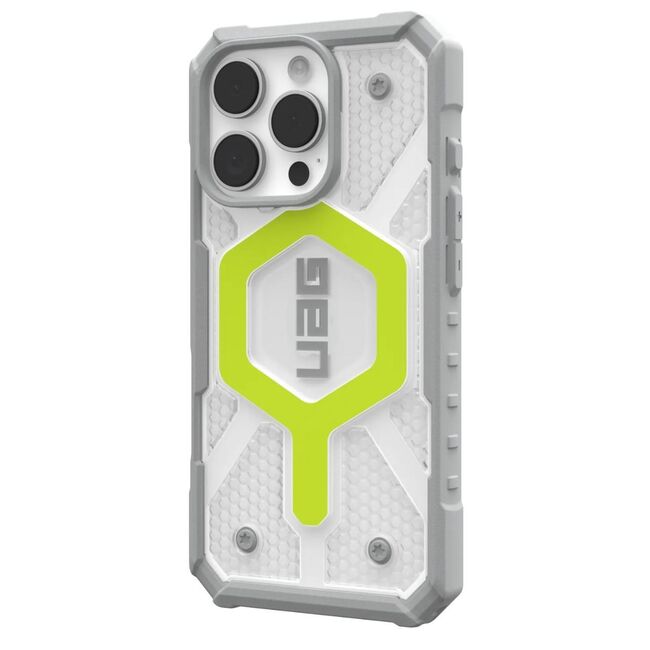 Husa iPhone 16 Pro UAG Pathfinder Clear Magsafe, Active Neon