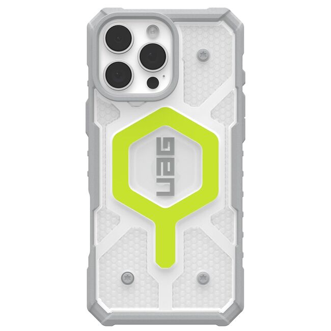 Husa iPhone 16 Pro UAG Pathfinder Clear Magsafe, Active Neon