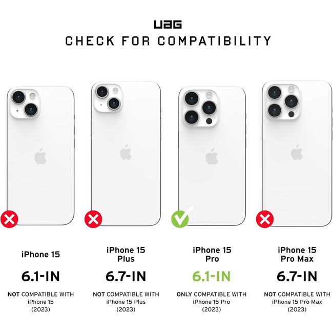 Husa iPhone 15 Pro UAG Pathfinder MagSafe, Black