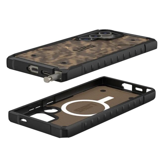 Husa Samsung Galaxy S24 Ultra UAG Pathfinder SE MagSafe, Digi Camo Dark Earth