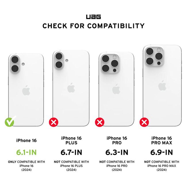 Husa iPhone 16 UAG Plasma XTE MagSafe, Black / Orange