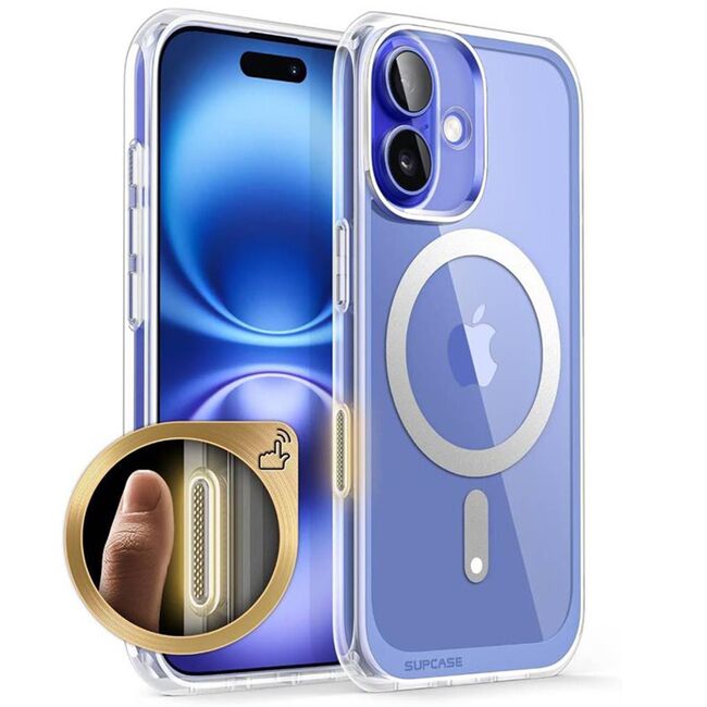 Husa iPhone 16 Supcase Unicorn Beetle MagStand, transparenta