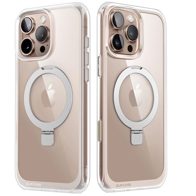 Husa iPhone 16 Pro Supcase Unicorn Beetle MagStand, transparenta