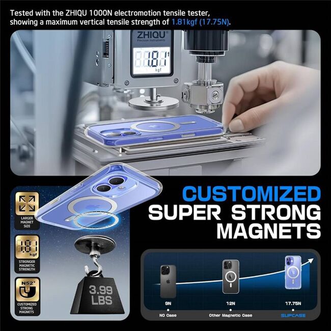 Husa iPhone 16 Pro Max Supcase Unicorn Beetle MagStand, transparenta