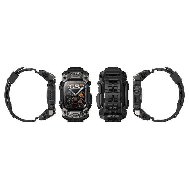[Pachet husa + curea] Apple Watch 10 46mm Supcase Unicorn Beetle Ore, negru