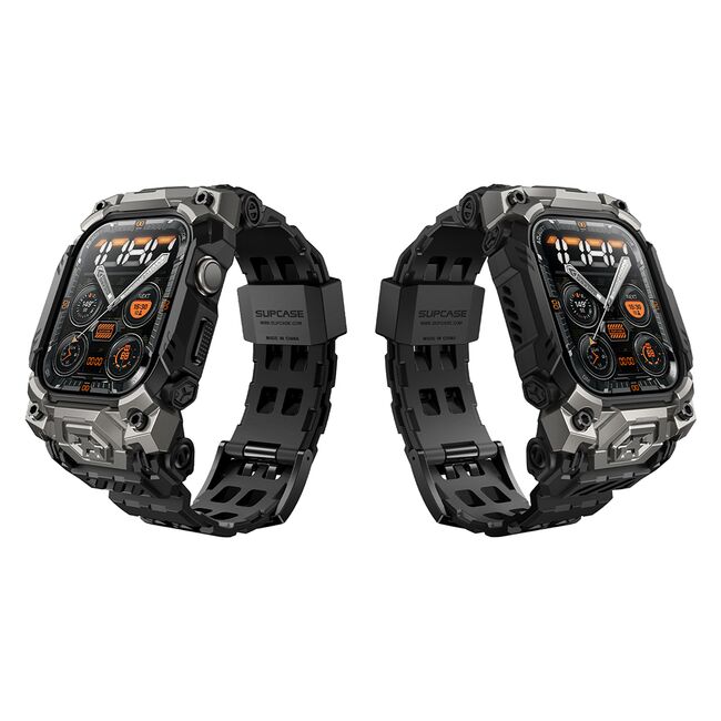 [Pachet husa + curea] Apple Watch 10 46mm Supcase Unicorn Beetle Ore, negru