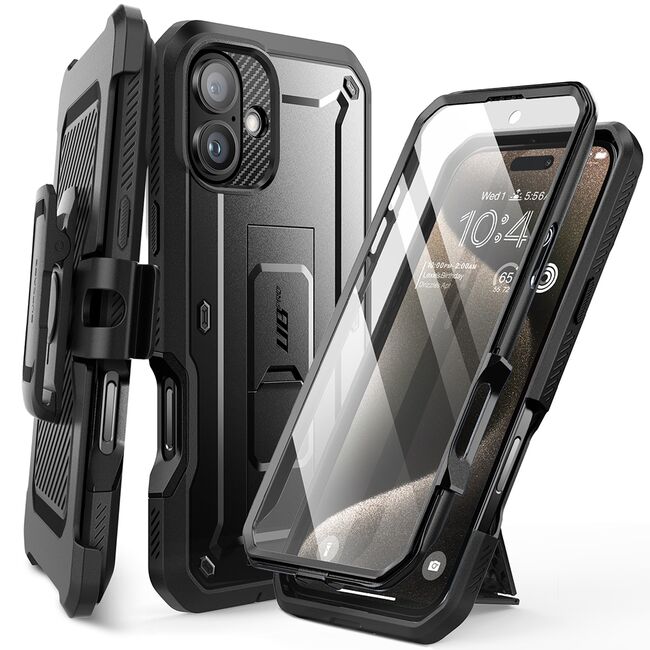 Husa iPhone 16 Plus Supcase Unicorn Beetle Pro, negru