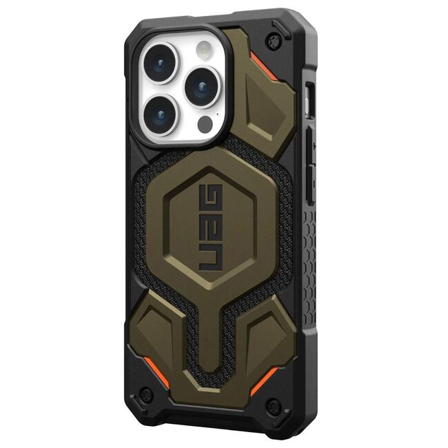Husa iPhone 15 Pro UAG Monarch Pro, Kevlar Element Green