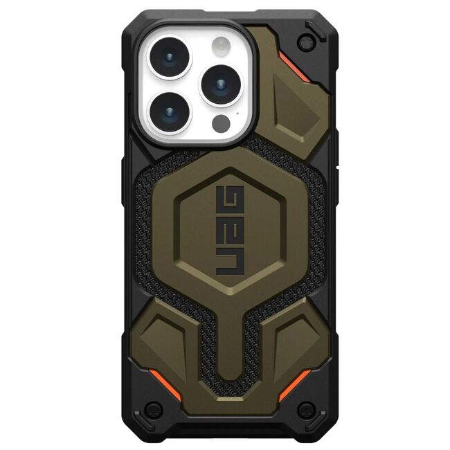 Husa iPhone 15 Pro UAG Monarch Pro, Kevlar Element Green