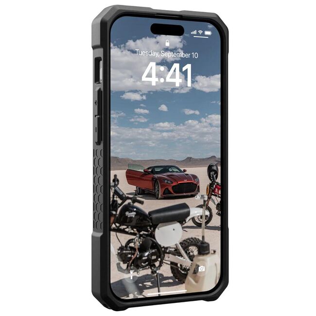 Husa iPhone 15 Pro UAG Monarch Pro, Kevlar Element Green