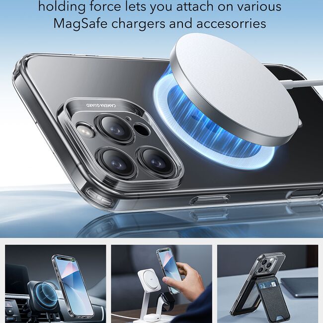 Husa iPhone 16 Pro Max ESR Zero HaloLock, transparenta