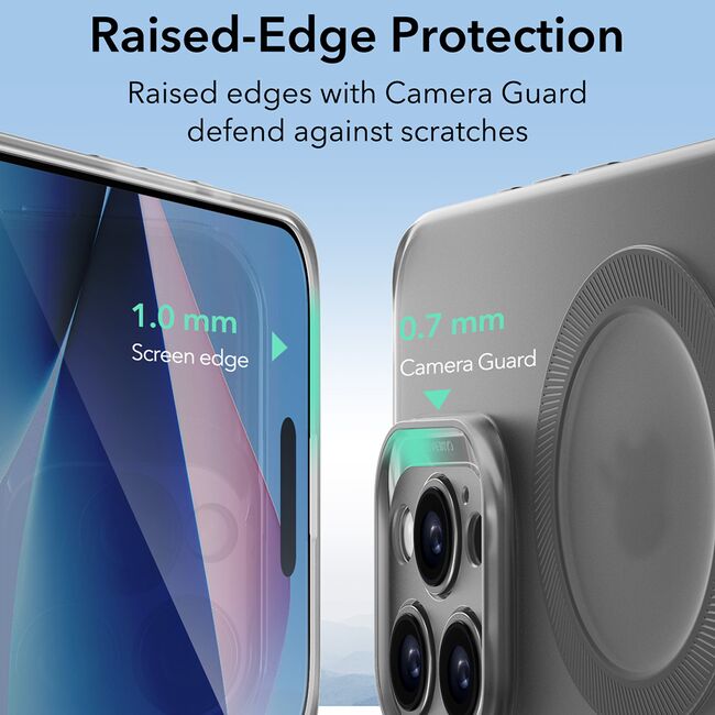 Husa iPhone 16 Pro Max ESR Zero HaloLock, gri