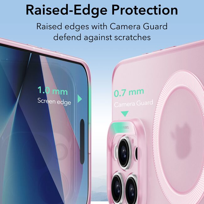 Husa iPhone 16 Pro Max ESR Zero HaloLock, roz