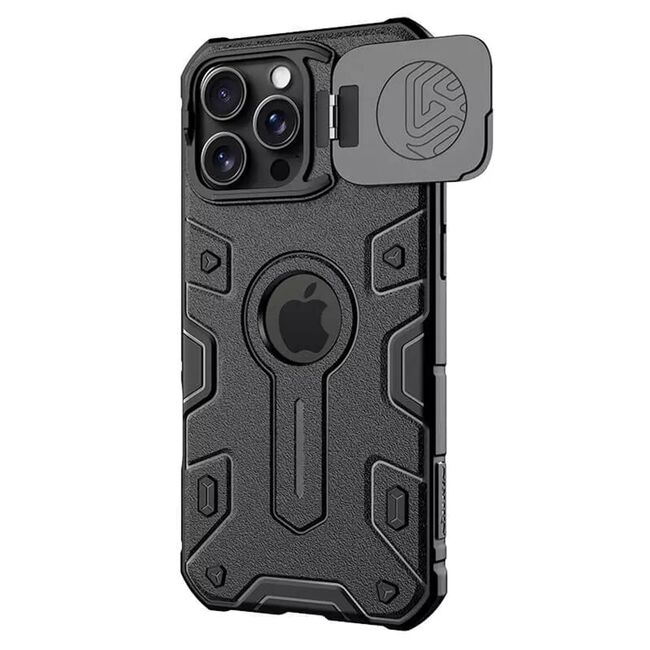 Husa iPhone 16 Pro Max Nillkin CamShield Armor Prop Magnetic, negru