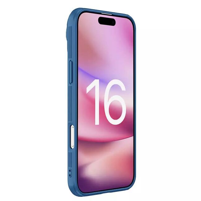 Husa iPhone 16 Pro Max Nillkin CamShield Prop Magnetic, albastru