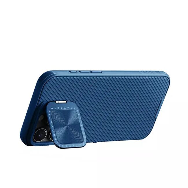 Husa iPhone 16 Pro Max Nillkin CamShield Prop Magnetic, albastru