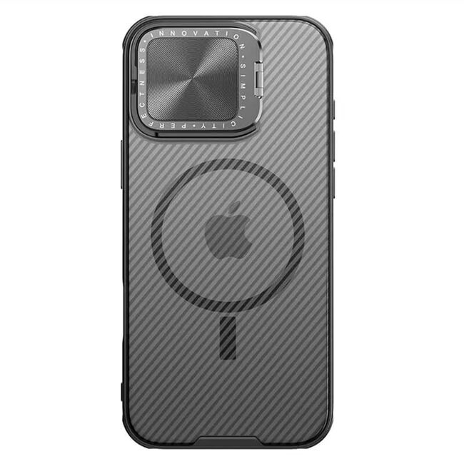 Husa iPhone 16 Pro Max Nillkin CamShield Prop Magnetic, negru/transparenta