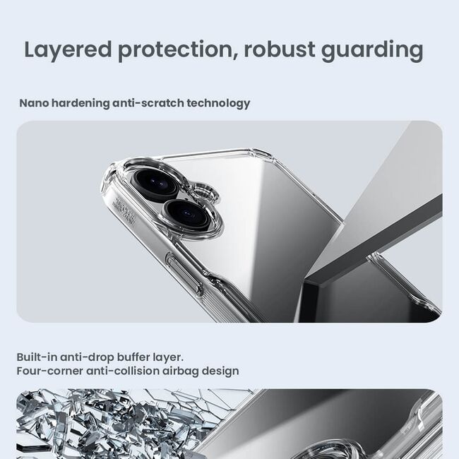 Husa iPhone 16 Plus Nillkin Nature Pro, albastru