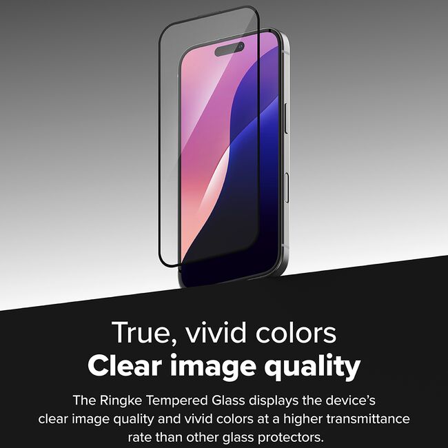 [Pachet 2x] Folie sticla iPhone 16 Plus Ringke Easy Slide Tempered Glass, transparenta