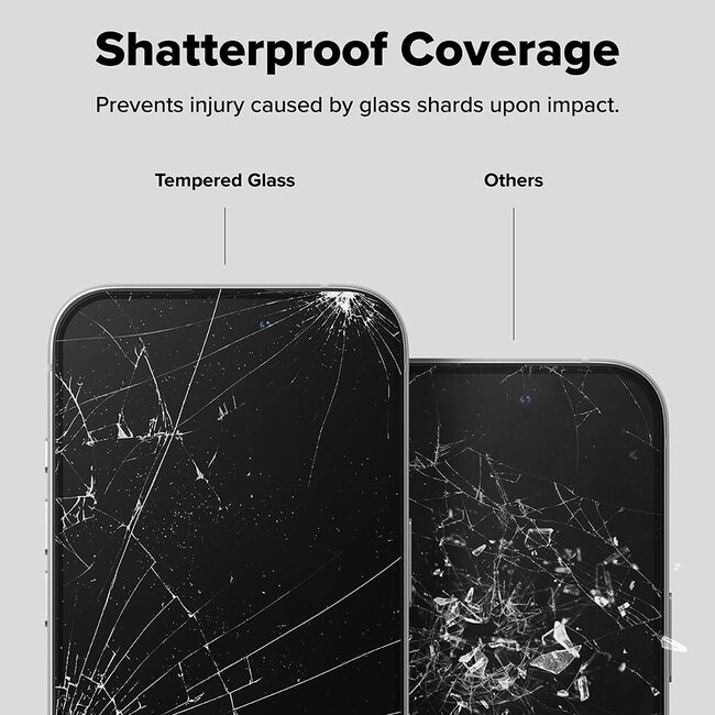 [Pachet 2x] Folie sticla iPhone 16 Plus Ringke Easy Slide Tempered Glass, transparenta
