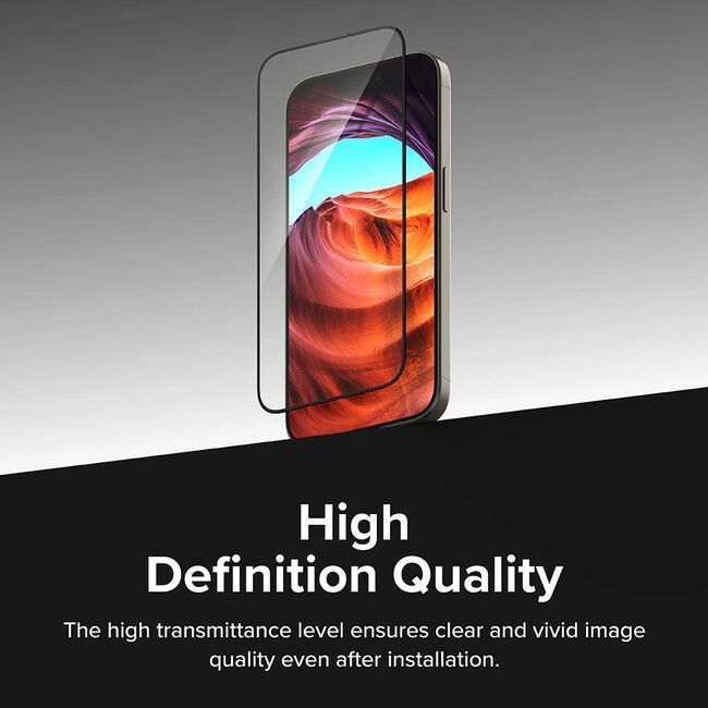 [Pachet 2x] Folie sticla iPhone 16 Pro Max Ringke Easy Slide Tempered Glass, transparenta