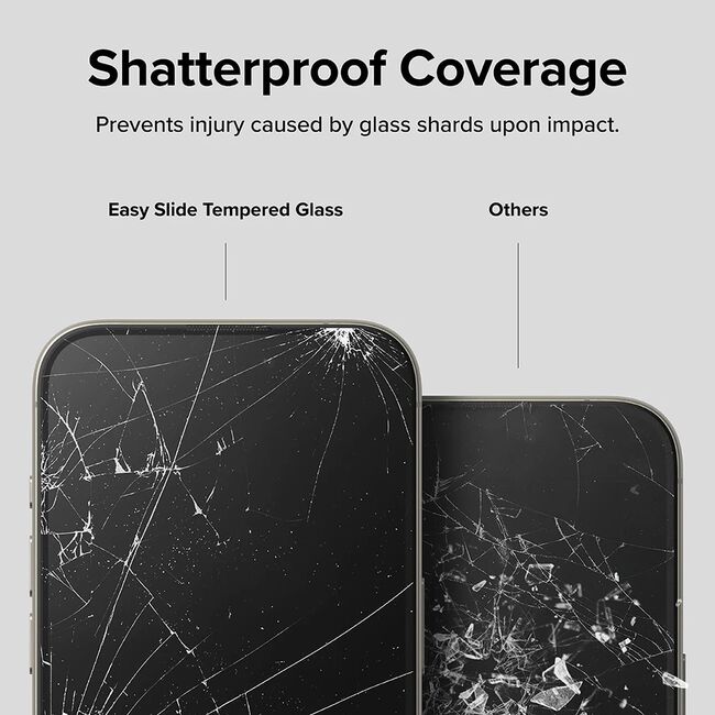 [Pachet 2x] Folie sticla iPhone 16 Pro Max Ringke Easy Slide Tempered Glass, transparenta