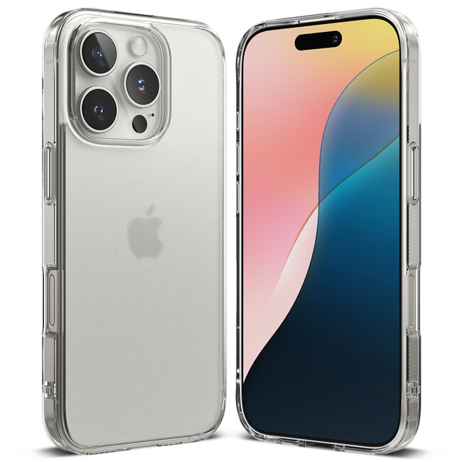 Husa iPhone 16 Pro Max Ringke Fusion, clear mat