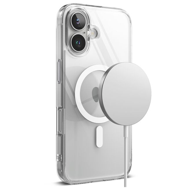 Husa iPhone 16 Plus Ringke Fusion MagSafe, transparenta