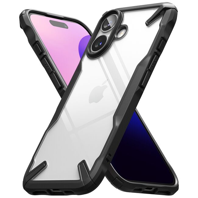 Husa iPhone 16 Plus Ringke Fusion X, negru