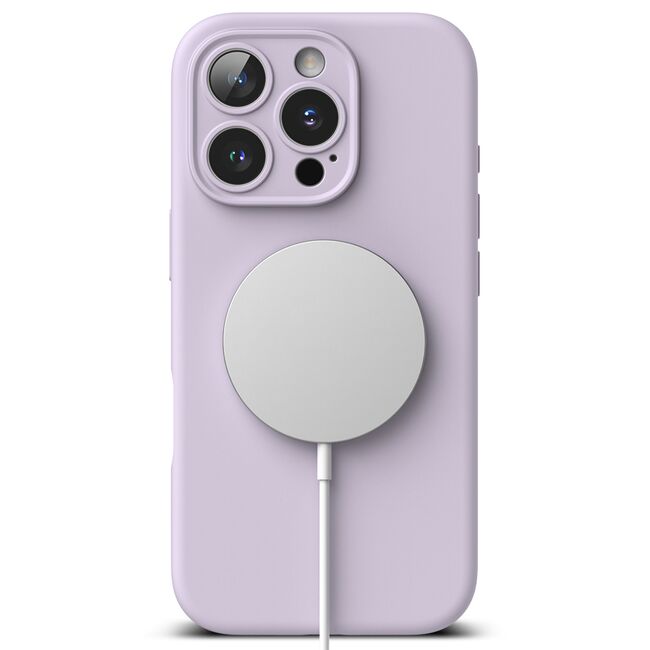 Husa pentru  iPhone 16 Pro Max Ringke - Silicone Magnetic MagSafe - Mov