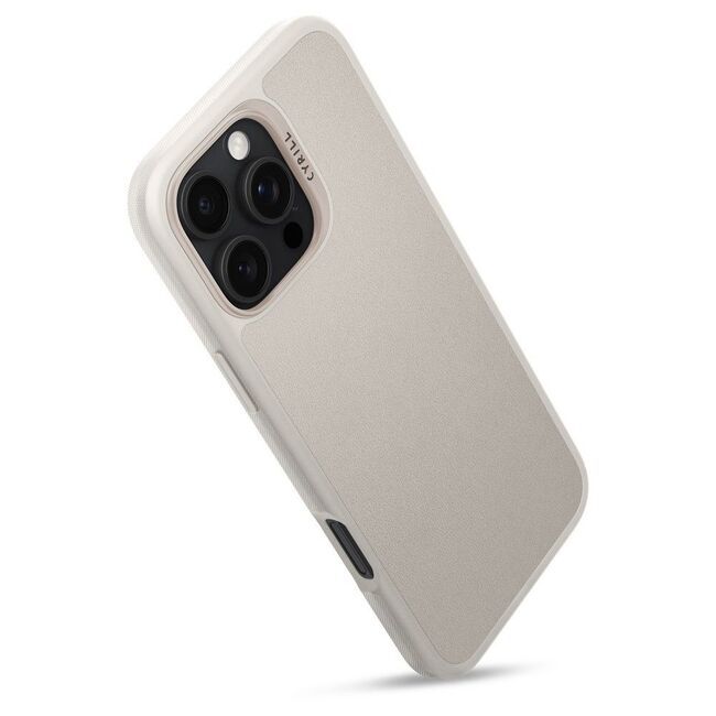 Husa iPhone 16 Pro Spigen Cyrill Kajuk MagSafe, crem