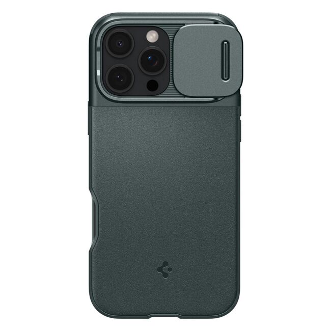 Husa premium pentru  iPhone 16 Pro Max Spigen - Optik Armor - Verde