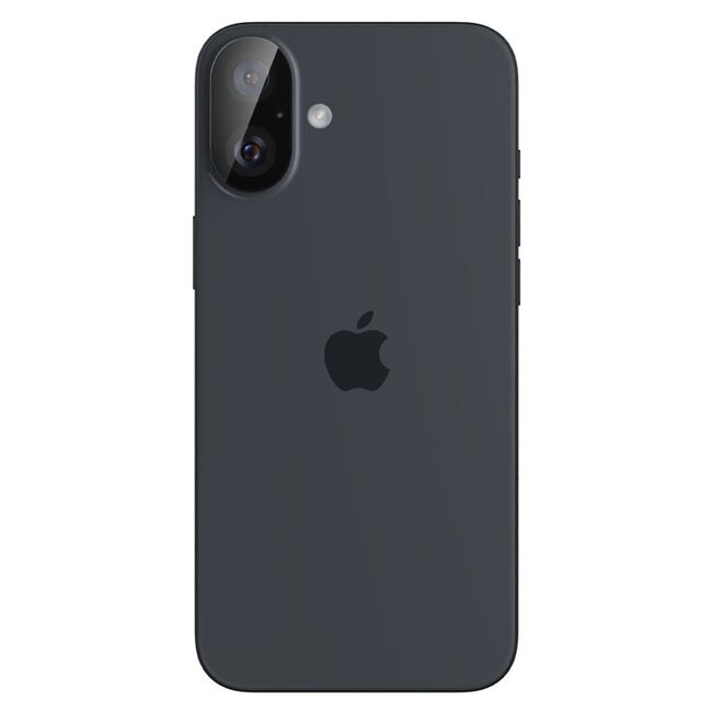 [Pachet 2x] Folie sticla camera iPhone 16 / 16 Plus Spigen Glas.tR Optik, negru