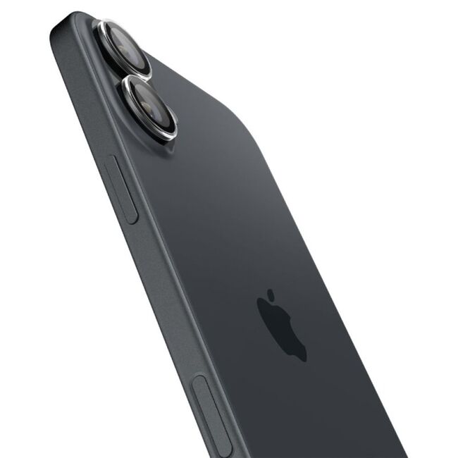 [Pachet 2x] Folie sticla camera iPhone 16 / 16 Plus Spigen Glas.tR Optik EZ Fit Pro, transparenta