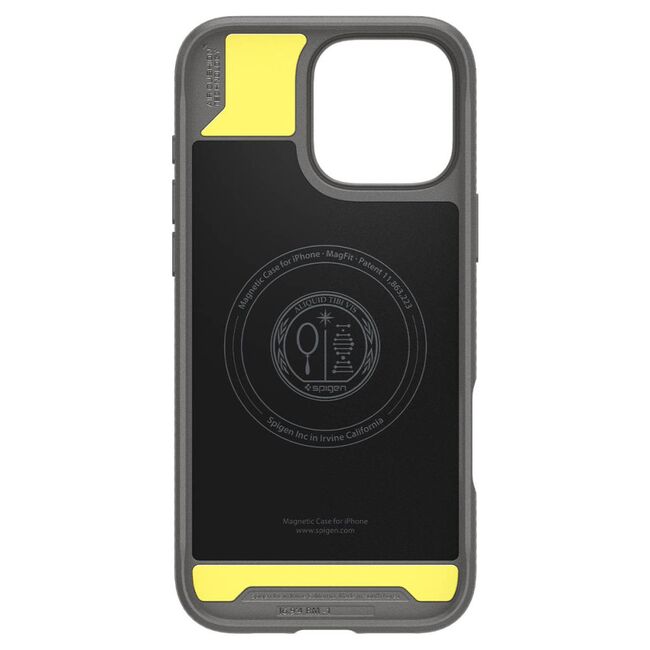 Husa premium pentru  iPhone 16 Pro Max Spigen - Rugged Armor MagSafe - Gri