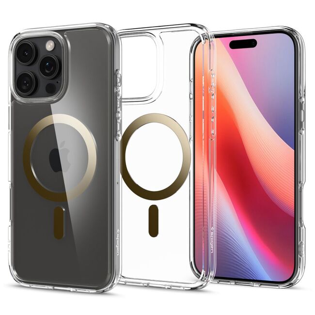 Husa premium pentru  iPhone 16 Pro Max Spigen - Ultra Hybrid MagSafe - Auriu