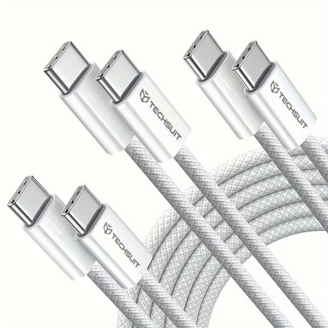 Cablu de date si incarcare USB Type-C la USB Type-C, Super Fast Charging, flexibil si durabil, 60W, 1m, compatibil Samsung, iPhone, Xiaomi, Honor, Oppo, Motorola - galben