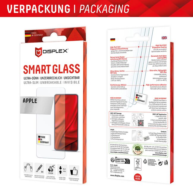 Folie premium iPhone 16 Displex Smart FlexiGlass, transparenta