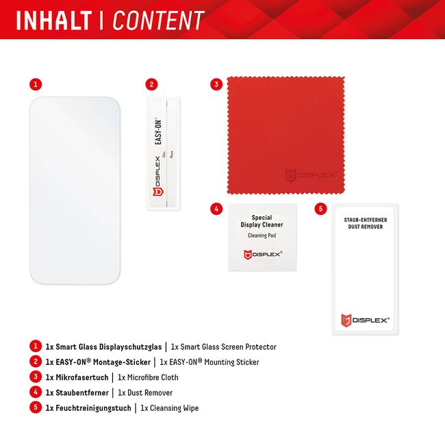 Folie premium iPhone 16 Displex Smart FlexiGlass, transparenta