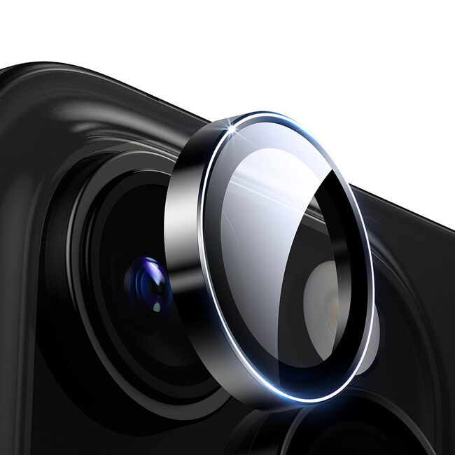 Folie sticla camera iPhone 16 Pro / 16 Pro Max ESR Armorite Camera Lens Protectors, negru