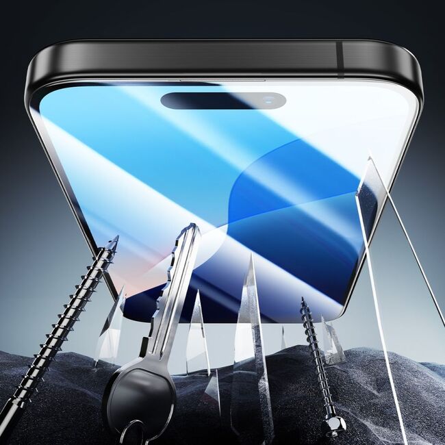 Folie sticla iPhone 16 Plus ESR Armorite Screen Protector, negru