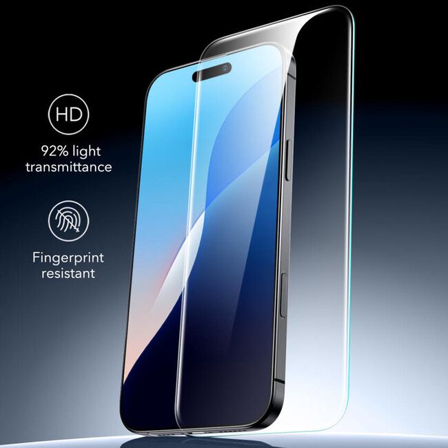 Folie sticla iPhone 16 Pro ESR Armorite Screen Protector, transparenta