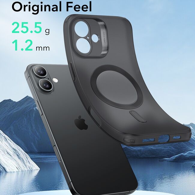Husa iPhone 16 ESR Zero HaloLock, maro
