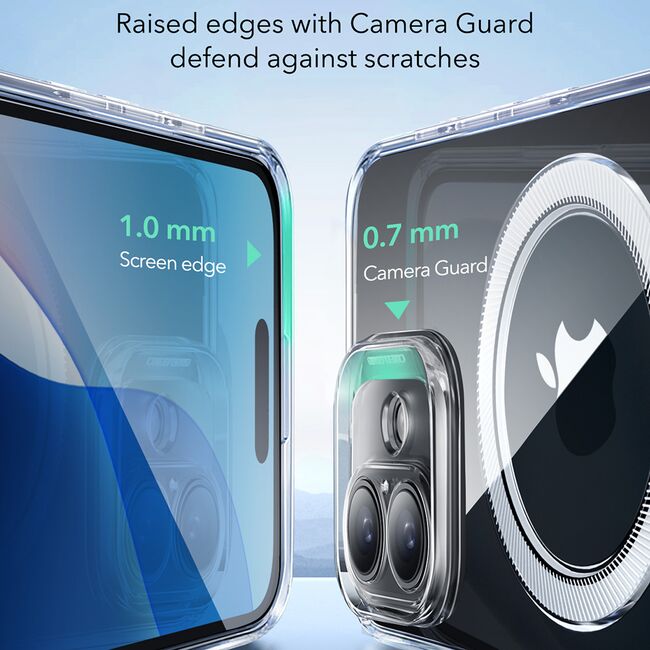 Husa iPhone 16 Plus ESR Zero HaloLock, transparenta