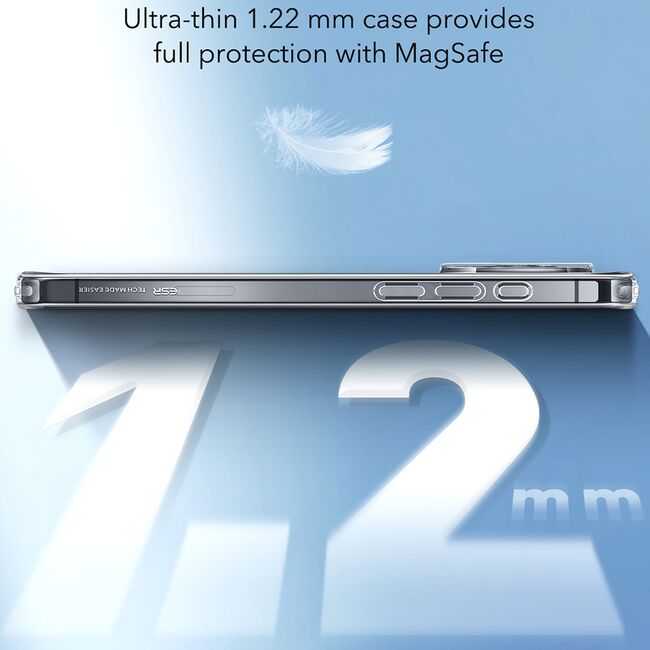 Husa iPhone 16 Plus ESR Zero HaloLock, transparenta
